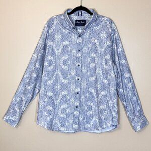 Robert Graham Modern Americana Tailored Fit Button Down Shirt - Men's Size XL
